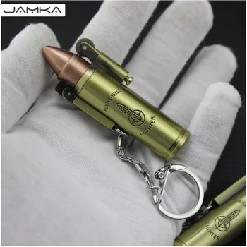 

Creative Copy Bullet Butane Straight Flame Lighter Metal Torch Windproof Gas Lighter Novelty Military Gift Key Accessories