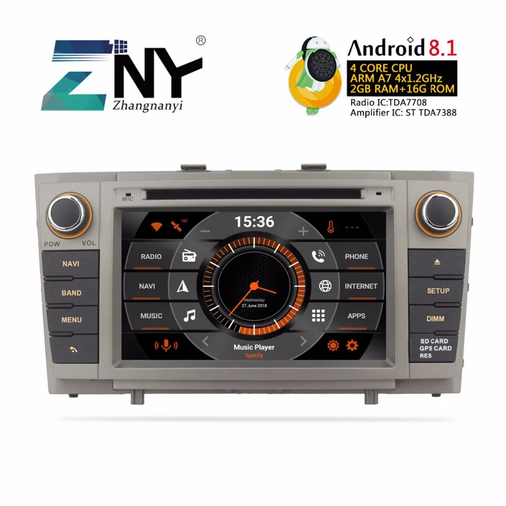 7 &quotAndroid 8 1 автомобильный Стерео Авторадио для Toyota Avensis T27 2009 + gps FM RDS 2 Din