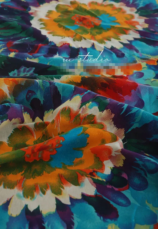 Ткань из льна и хлопка в Индийском африканском стиле 100 см * 140 см|fabrics for patchwork|ethnic