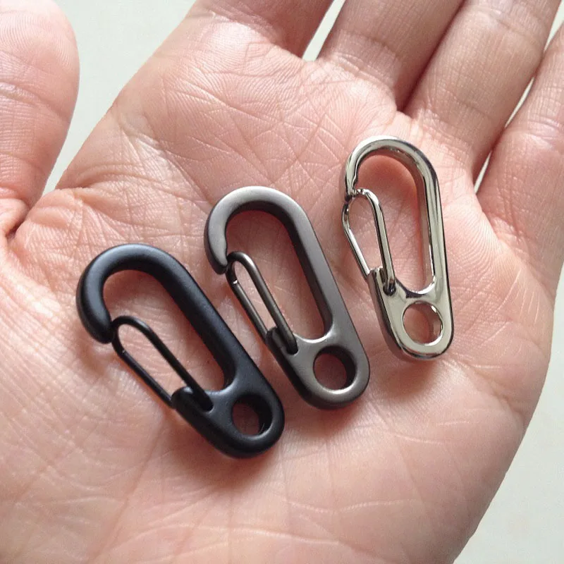 5pcs/lot Mini Key hook EDC carry keychain fastener alloy keyring