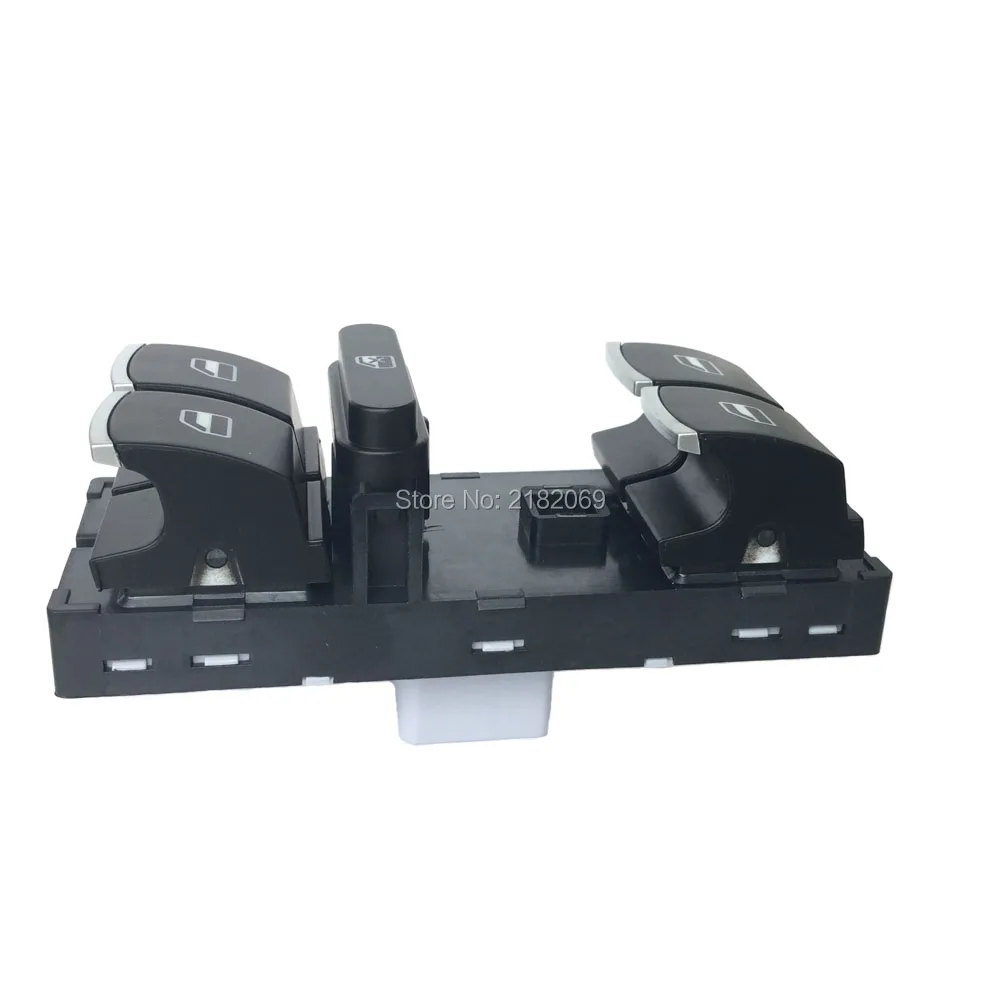 

For VW Golf MK5 MK6 Passat Jetta Caddy MK3 Eos Touran Tiguan Polo Chrome Power Master Window Switch Console 5ND959857 5K4959857