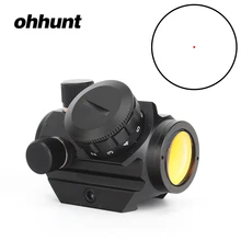 Ohhunt низкая мощность компактный 1X21 3 MOA Red Dot прицел направляющая для оптического прицела ружья тактическая винтовка для охоты оптические прицелы охотничья оптика