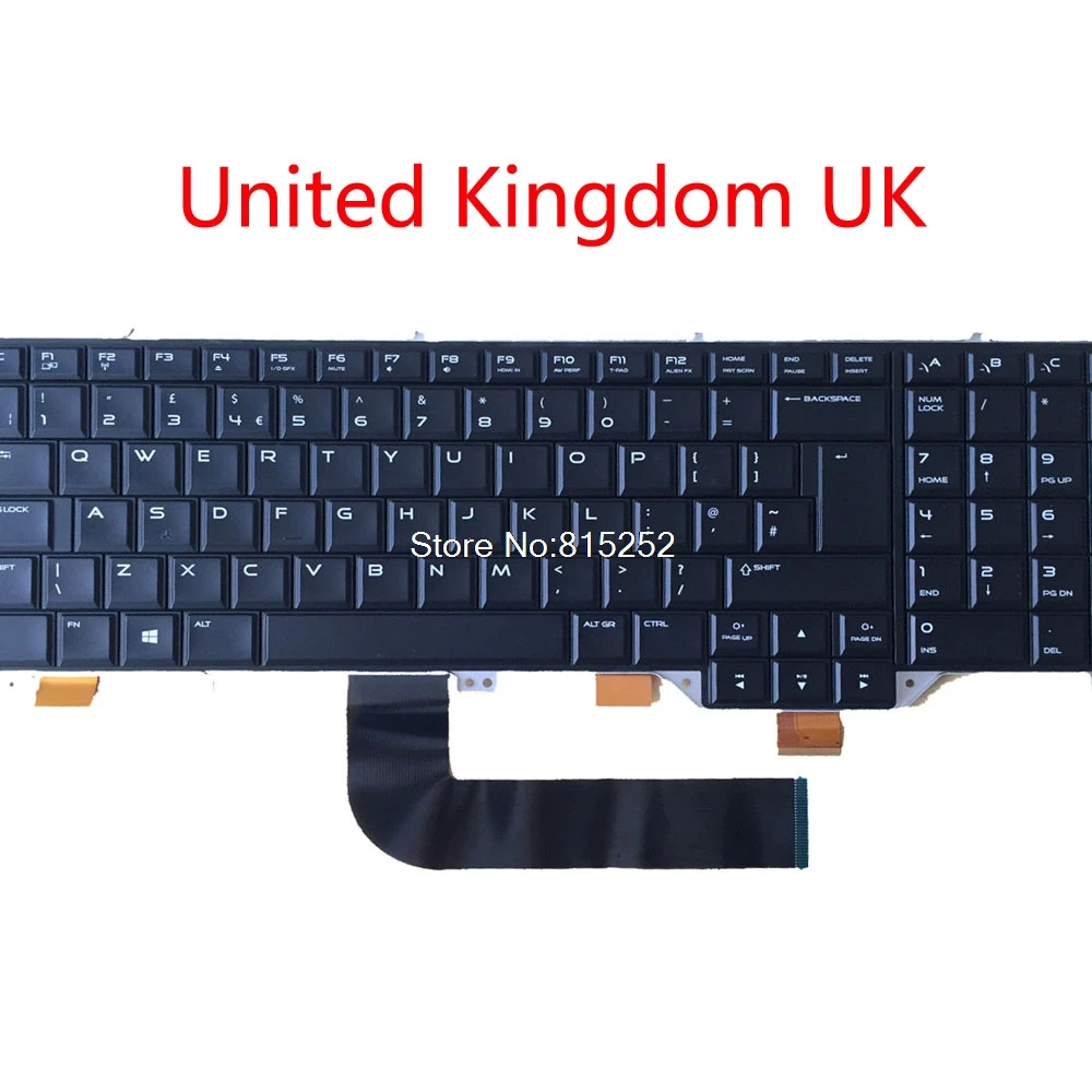 Новая клавиатура для ноутбука Alienware 17 R1 M17X R5 0 fwygx Швейцарский SW 0NXRG5 Италии 0P55YT