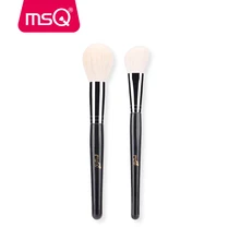 MSQ New Big Powder Makeup Brushes 2pcs Soft Goat Hair Powder Blush Angled Contour Make Up