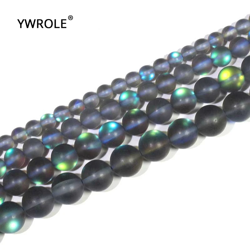 

Gray Austria Crystal Synthesis Glitter Stone Beads For Jewelry Making DIY Bracelet Necklace 6/8/10/12 mm Strand 15'' Wholesale