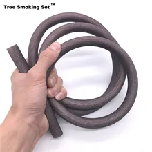 Грубая матовая отделка алюминиевый сплав силиконовый шланг для кальяна черный Chicha Narguile Силикагель трубка аксессуары подарок TGUAN0233