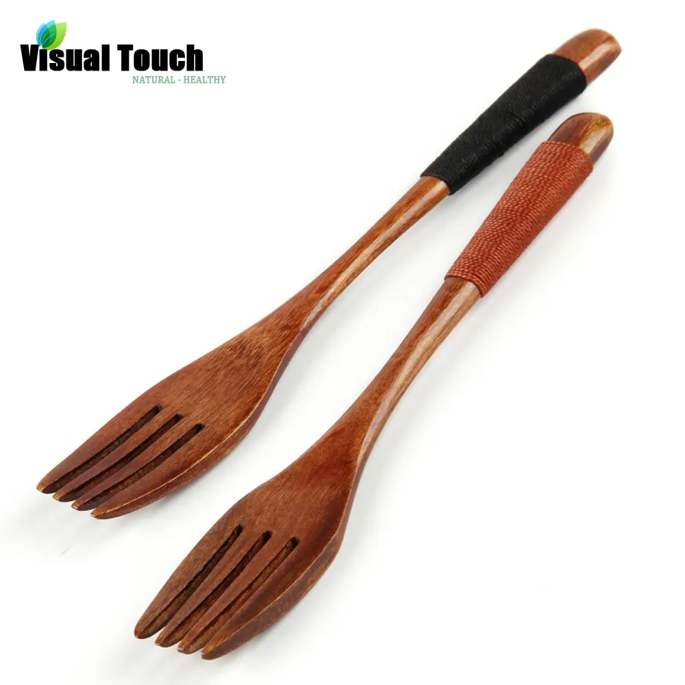 

High Quality Wooden Food Dessert Fork Wood Forks Dinner Fork Cutlery Tableware Lovers Gift Wooden Flatware Fruit Cake Forks