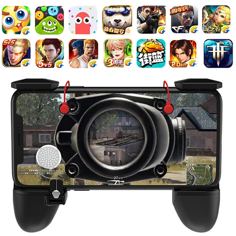 3 in 1 PUBG Controller Game Fire Button Aim Key phone Trigger R1 L1 Shooter Gampads PUBG Mobile Gaming Handle Shooter Controller