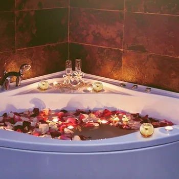 

12pcs/set Gold Glass Candle Nordic Candlestick Cup Aroma Crushed Gold Glass DC156