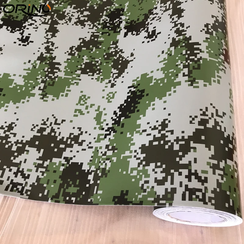 Army Green Digital Camouflage Vinyl Film Sticker-4