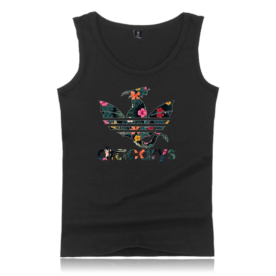 Игра ThronesTank Топы Таргариен огонь и крови Повседневная мода Dracarys О-образным вырезом без рукавов Мужская крутая одежда Plue Размер XXS-4XL