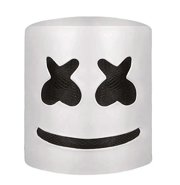 Music DJ Marshmello Mask Full Head Party Carnaval Mask Marshmallow