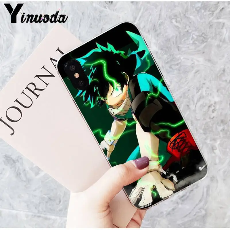 Yinuoda My hero of the Academy аниме Todoroki чехол для телефона чехол для iPhone 8 7 6 6S Plus X XS MAX 5 5S SE XR 10 11 11pro 11promax