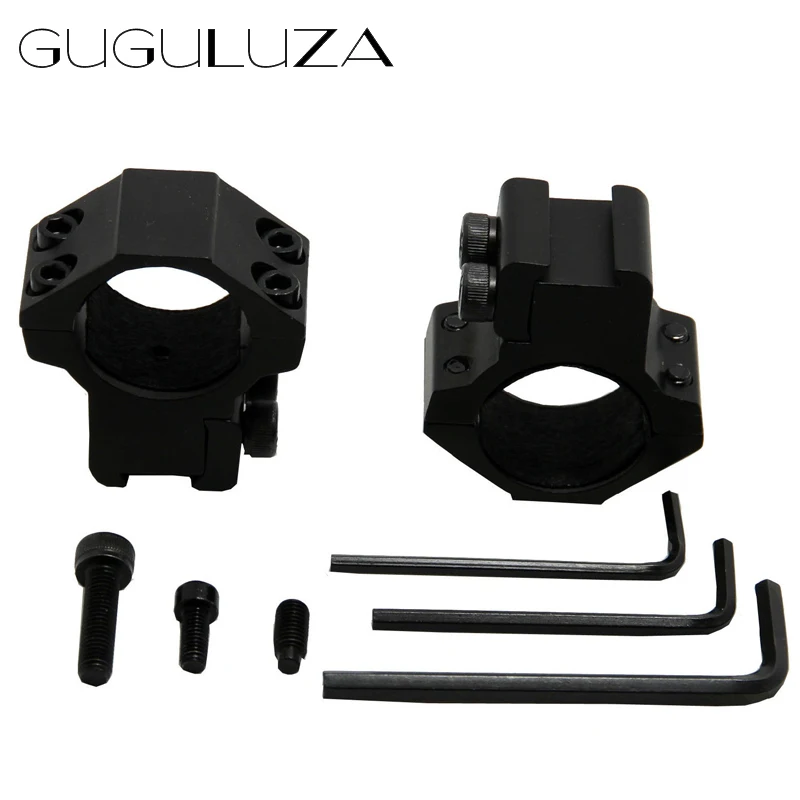 Tactical Air Rifle Scope Rings Fits .22 cal Medium Profile 3/8 Dovetail