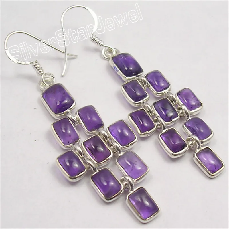 

Solid Silver PERIDOTS ONYX APATITE MAT STYLE LONG Earrings 5.7CM Variation