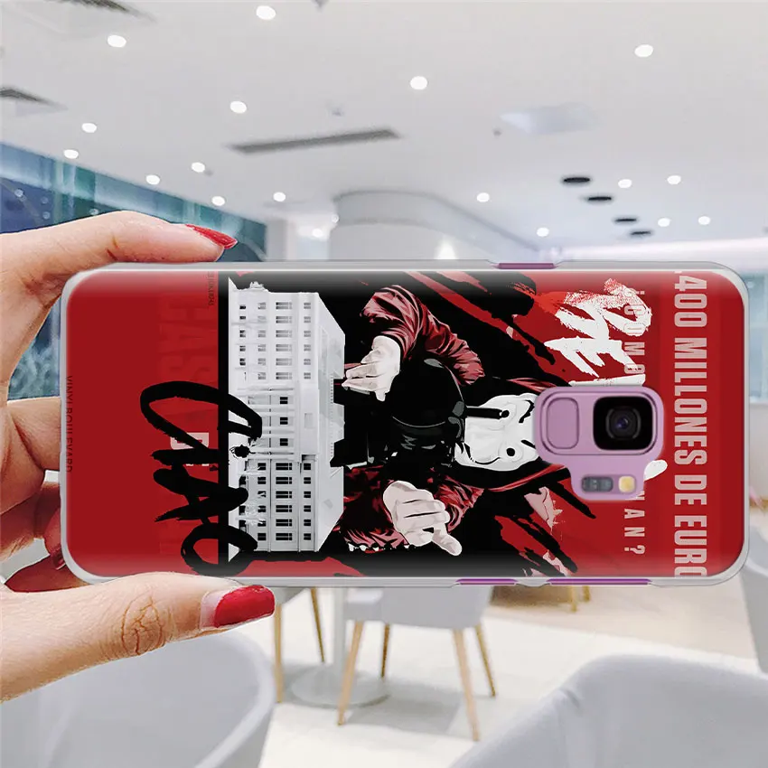 Чехол для телефона La Casa de papel Samsung Galaxy S10e S10 S20 + Ultra S7 S8 S9 Plus Note 8 9 10 5G Жесткий