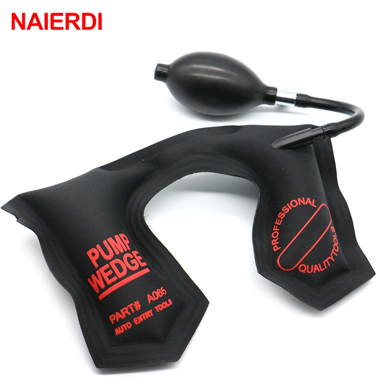 

Black NAIERDI Pump Wedge Locksmith Tools U Shape Size Auto Air Wedge Airbag Lock Pick Set Open Car Door Lock 23x14CM Hardware