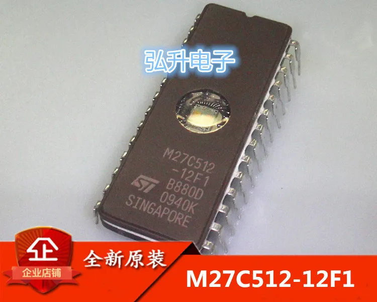 Лучшее качество 10 шт./лот Новый M27C512-12F1 27C512 M27C512 DIP-28 EPROM IC CHIPS Drive | Автомобили и