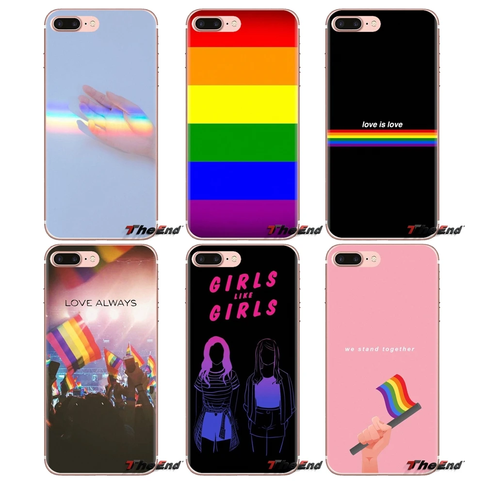 Soft Transparent Shell Covers For Samsung Galaxy A3 A5 A7 A9 A8 Star A6 Plus 2018 2015 2016 2017 Lgbt Love Wins Girl |