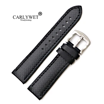 

CARLYWET 20 22mm Wholesale Silicone Rubber Waterproof Replacement Straight End Wrist Watch Band Strap For Seiko Tudor Omega