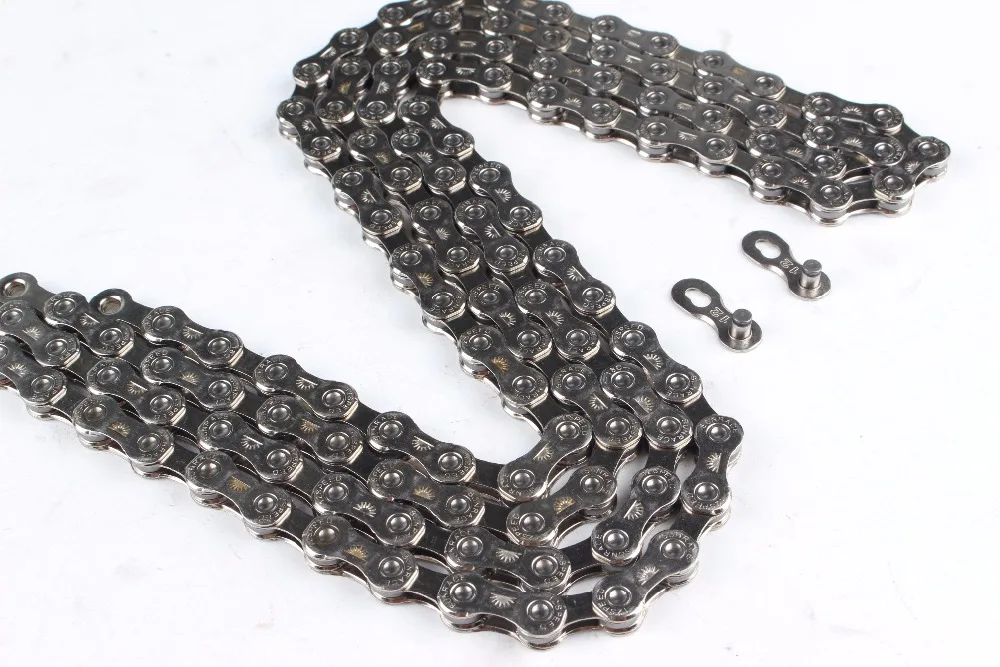 Discount Sunrace CN12S 12-Speed bicycle mtb Mountain bike Chain 126 link Silver 1