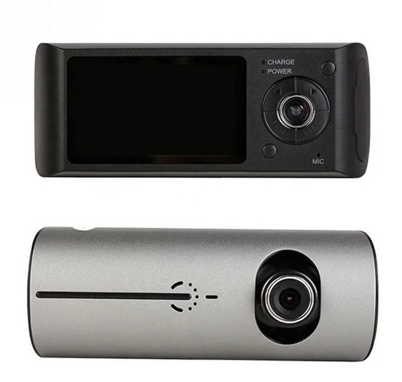 Двойной Камера 2,7 дюймов TFT ЖК-дисплей Cam Видео Регистраторы X3000 R300 с gps Двойной объектив 3D G-Сенсор автомобиля Видеорегистраторы для автомобилей 140 градусов Широкий формат
