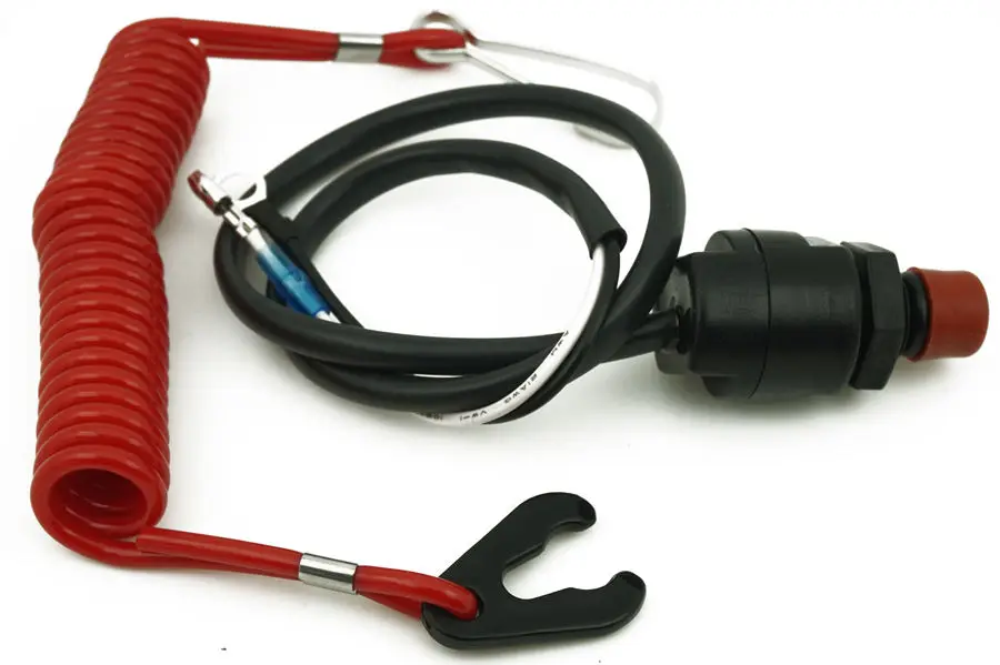 

Free Shipping Universal For Boat Canoe Outboard Engine Motor Kill Stop Switch & Safety Lanyard