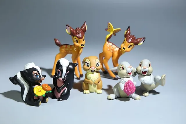 Disney Classique Animaux Bambi Figure Poupées Set