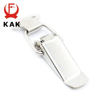 

KAK J105 Hardware Cabinet Boxes Spring Loaded Latch Catch Toggle Hasp 27*63 Iron Hasp For Sliding Door Simple Window Cabinet