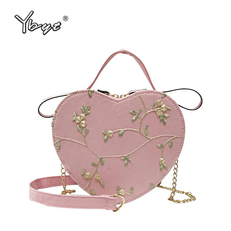 joker leisure floral embroidery lady crossbody bag women handbags purse shoulder bag heart ...