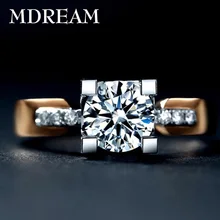 

2 Carat CZ Diamond with 18kgp gold plated and AAA Zircon for women Romantic noble Engagement ring jewelry Christmas gift