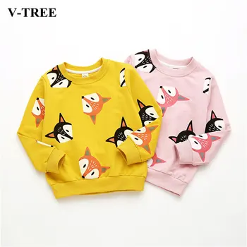 

V-TREE Girls T Shirt Spring Shirts For Boys Long Sleeve Kids T-shirt Leisure Children Sweater Toddler Tops Baby Outerwear