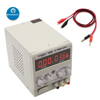 

1503DD 15V 3A DC Power Supply Variable Single-Output 110V/220V AC Power Cable Included Mobile phone motherboard Repair