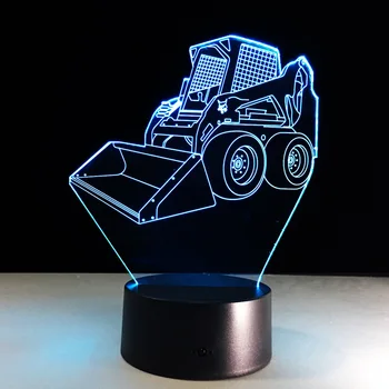 

Bulldoz 3D LED Night Light Car Lamp With 7 Color Changing Mood 3D Night Lamp For Home Decoration USB Table Lamp