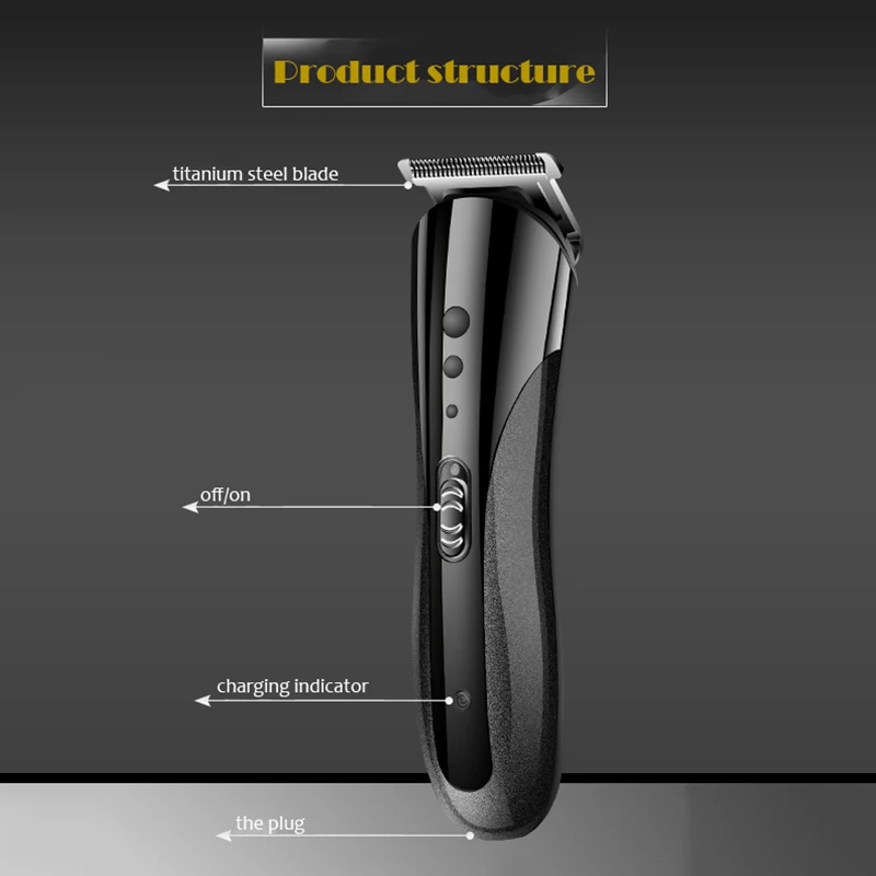 Kemei триммер для волос электрическая машинка для стрижки волос Парикмахерская Машинка для стрижки волос для мужчин инструмент бритва перезаряжаемая бритва для бритья бороды