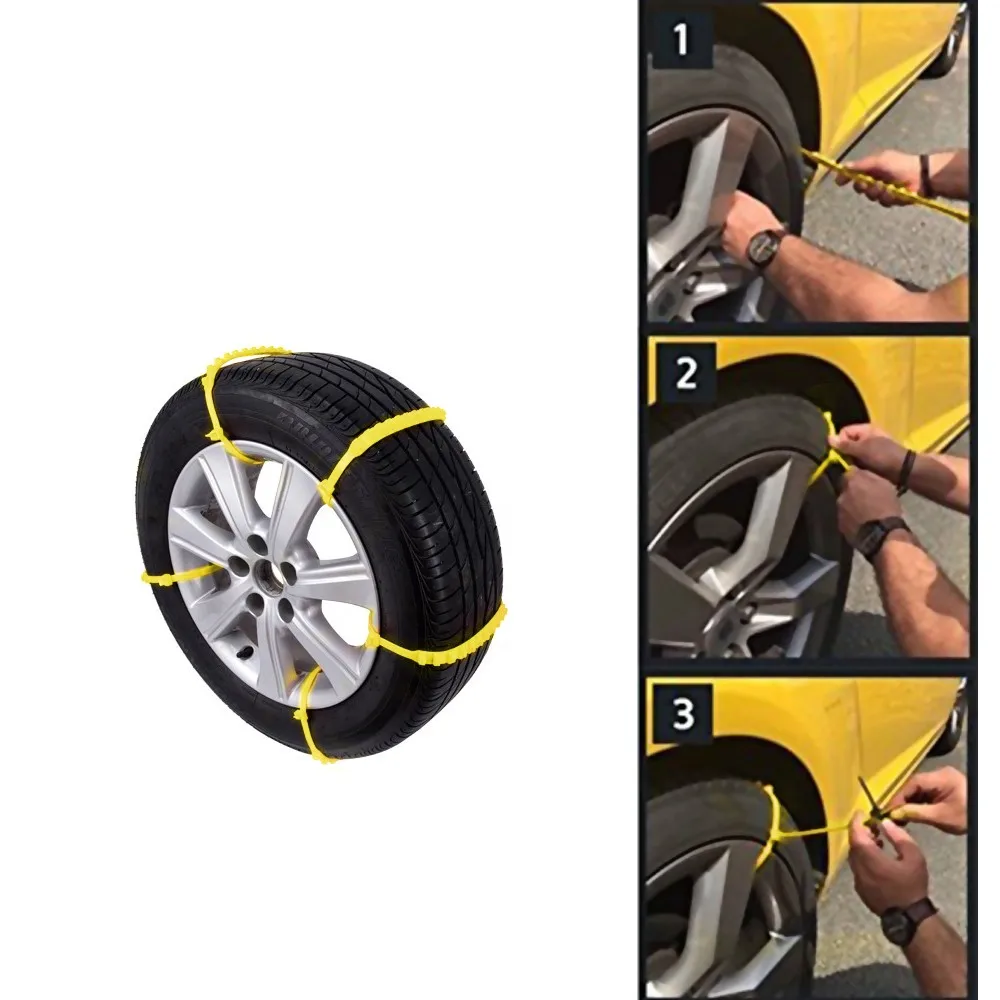 Зимние противоскользящие цепи для автомобиля снег грязи колеса шины утолщенные шины Tendon 11,21