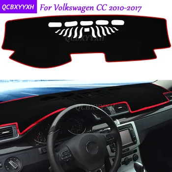 

For Volkswagen CC 2010-2017 Dashboard Mat Protective Interior Photophobism Pad Shade Cushion Car Styling Auto Accessories