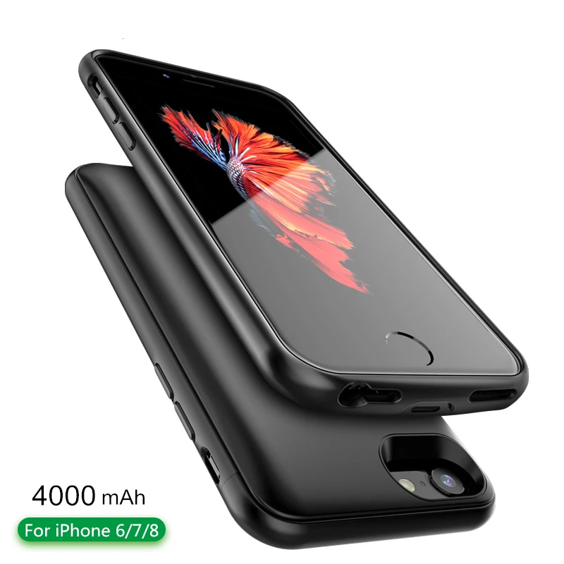 Чехол для зарядного устройства 4000/5500 мАч для iPhone 7, 8 Plus, 6, 6S Plus, портативный резервный внешний аккумулятор, чехол для iPhone 8, 7, 6, 6 S, чехол для аккумулятора