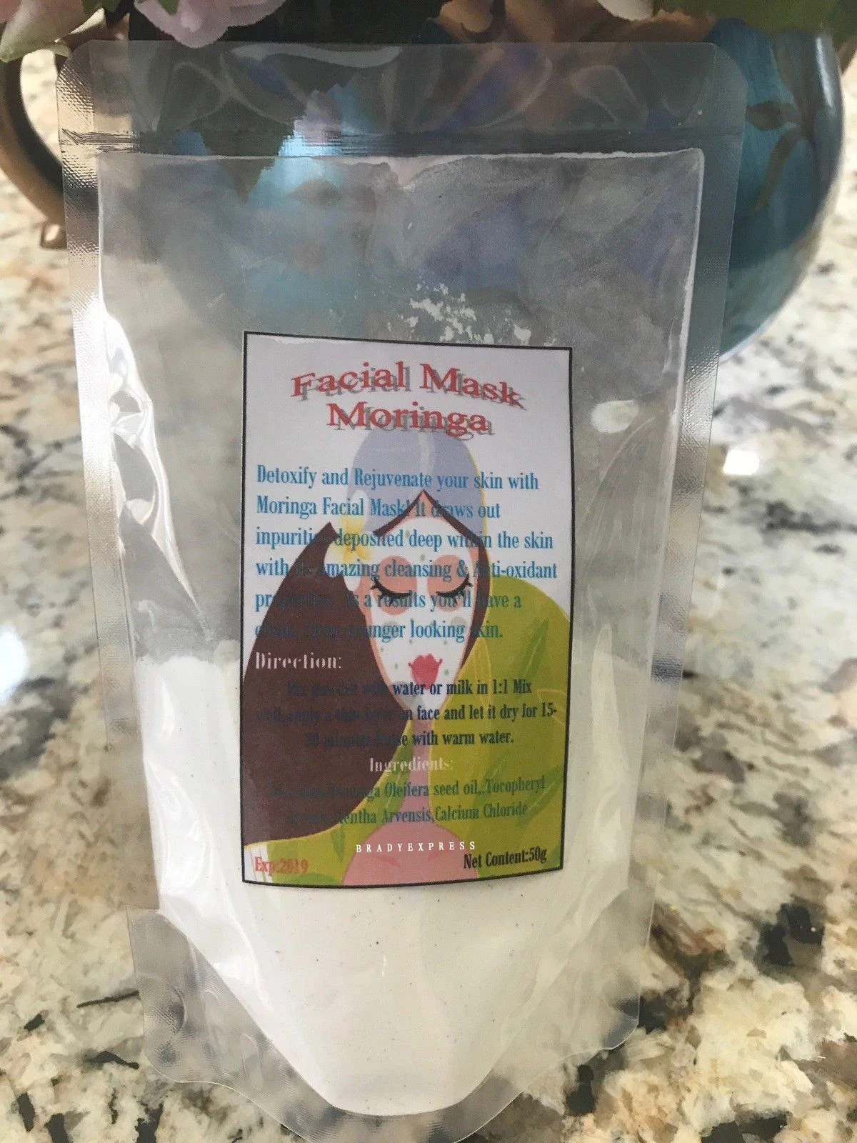 Free shipping 1 Kojic Acid , Peppermint , Orange Peel Face Mask Powder