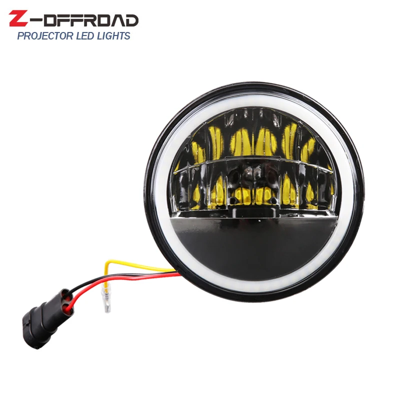 4 1/2" led passing lamps for Road King round 4.5inch motorcycle led fog