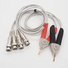 Высокоточный изолированный четырехлинейный тестовый зажим, цифровой измеритель индуктивности, емкости и сопротивления электрический мост тестовый зажим кабеля, LCR метр