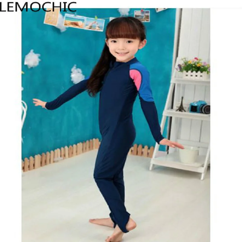 

High quality Children diving suit sunscreen clothing Children long sleeved clothing Siamese snorkeling jellyfish suit conjoined