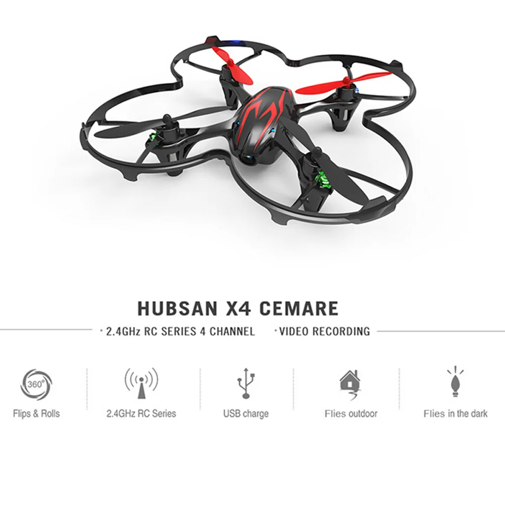 

100% Original Hubsan X4 H107C 2.4G 4CH RC RTF Helicopter Quadcopter W/ 0.3MP Camera Quadcopter Mini Drone