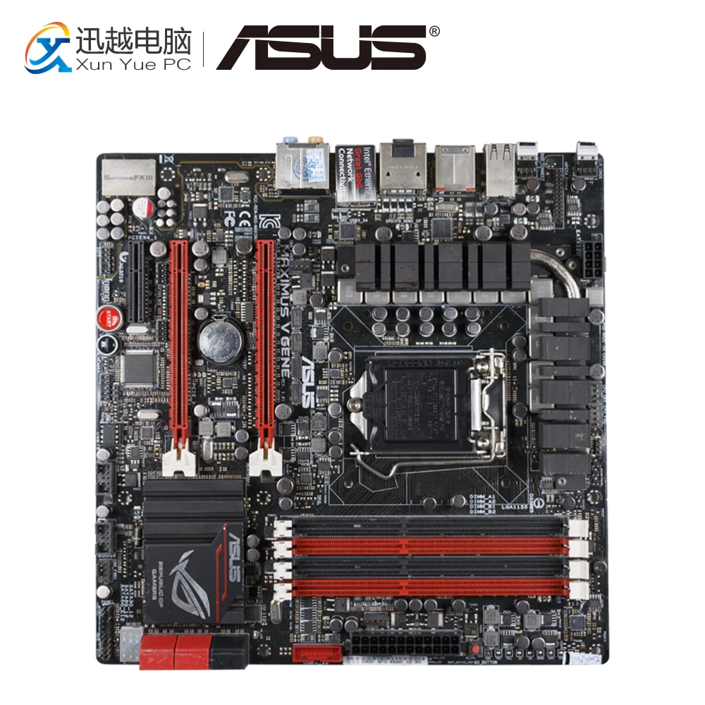 

Asus Maximus V Gene Desktop Motherboard Z77 Socket LGA 1155 For Core i3 i5 i7 DDR3 32GB SATA3 HDMI uATX Original Used Mainboard