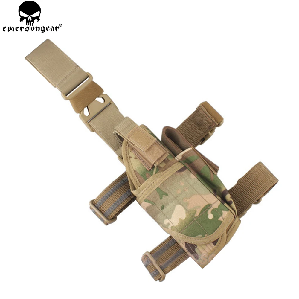 

EMERSONGEAR Gun Pistol Holder Right Left hand Holster Tornado Universal Tactical Thigh NATO Style Drop Leg EM6204