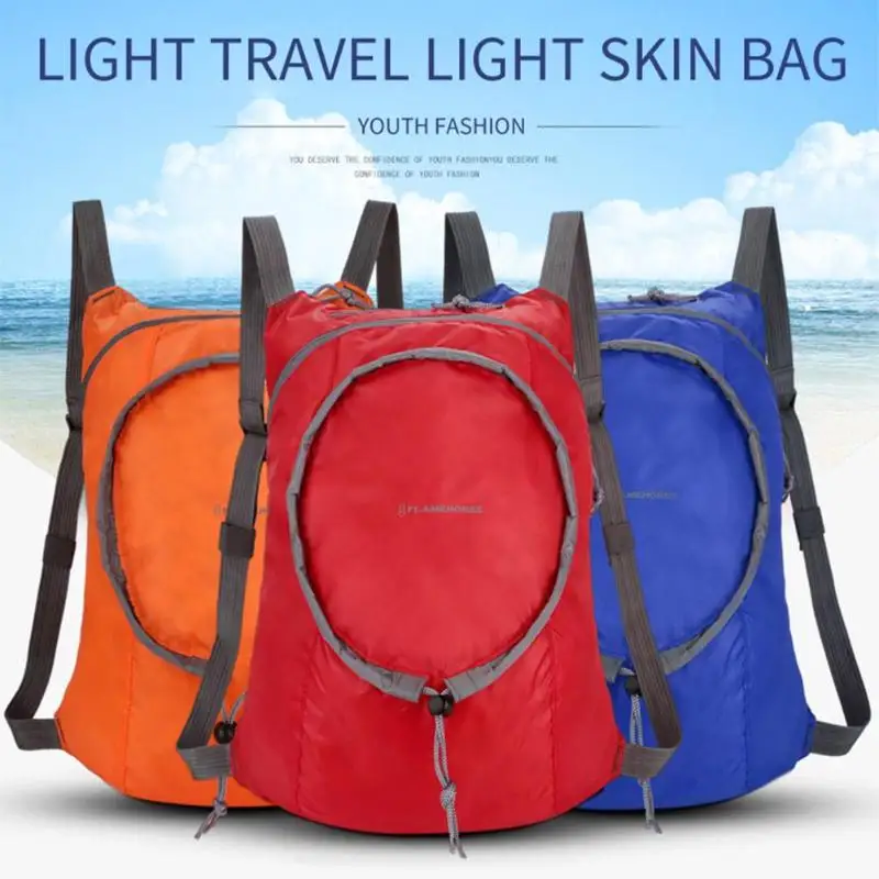 

Foldable Sport Backpack Bag Lightweight Waterproof Backpack Folding Bag Ultralight Outdoors Camping Sports Riding Shoulder Bags
