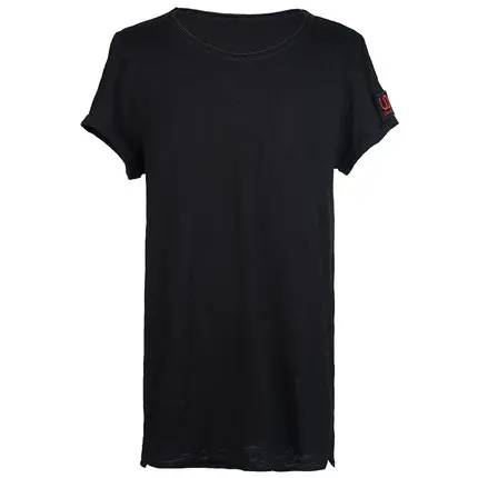 Black top Горячее предложение! новые латинские танцевальные топы для мужчин/Одежда для взрослых черный синий хлопок тренировочные мужские бальные рубашки Сексуальная мужская танцевальная рубашка - Цвет: Black top