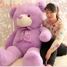 Чучело плюшевый мишка сиреневый медведь плюшевая игрушка Огромный 160 см кукла около 63 дюймов подушка l8785