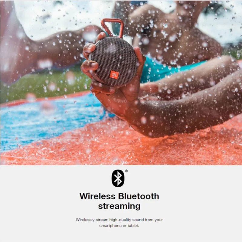JBL Clip 2 Go Портативный беспроводной IPX7 водонепроницаемый Bluetooth динамик|Портативные