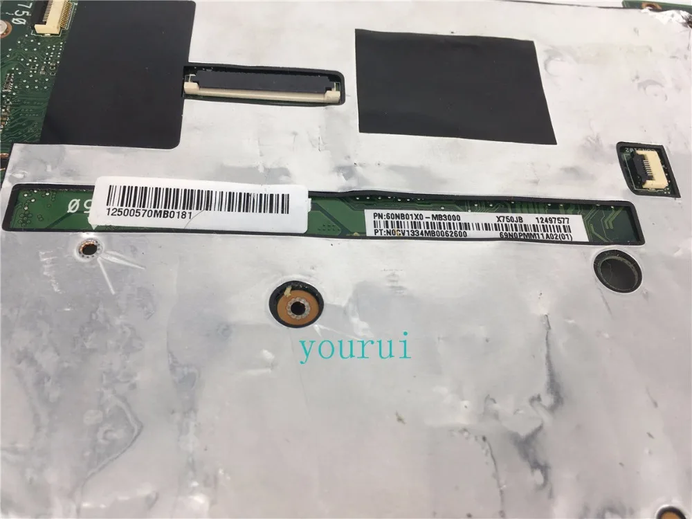  yourui For ASUS A750J K750J K750JB X750JB laptop Motherboard i7-4700HQ GT740M/2GB RAM X750JB Mainbo
